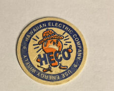 Hawaiian Electric Company HECO Milkcap Slammer Collectible 1993 Vintage Rare picture