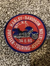 Harley Davidson Motorcycle Dresser Touring Association 74 & 80 Vintage Patch picture