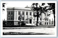 Deer Lodge Montana MT Postcard RPPC Photo County Court House Building c1940's picture