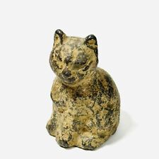 Old Vintage Metal Cat Figurine small mini heavy picture
