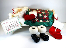 Vintage Telco Motion-ettes SLEEPING SANTA Animated Snoring Whistling in Bed 1994 picture