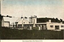 1922. NEW CEMENT BARN. NEW BOSTON, N.H. POSTCARD t9 picture