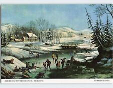Postcard American Winter Scenes Morning USA picture