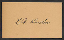 Lizzie Borden Autograph Reprint On Original Period 1890s 3X5 Card  picture