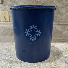Vintage Tupperware Royal Blueberry Canister  805-6 With Lid 806-14 picture