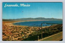 Ensenada Mexico, Baja California, Panoramic View Of Bay, Vintage Postcard picture