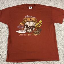 Harley Davidson T-shirt the pilgrimage Fall Rally XL pirate skull myrtle beach picture