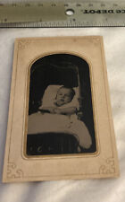 Antique vintage tintype photo infant boy / girl toddler baby child. grp 6 picture