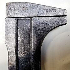 VINTAGE S&S ADJUSTABLE WRENCH GIRDER SPANNER 6” BROAD ARROW MILITARY MARK 472 gr picture
