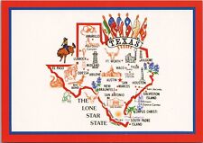 TEXAS ~ The Lonestar State ~ Cities - Postcard picture
