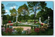 c1940s Italian Garden Western Kentucky Bowling Green Kentucky KY Flower Postcard picture