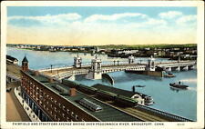 Fairfield and Stratford Ave Bridge Pequonnock River Bridgeport Connecticut~1927 picture