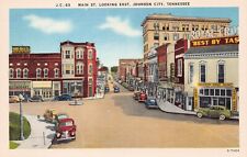 Johnson City Tennessee Main Street Parks-Belk Store Appalachian Vtg Postcard A13 picture