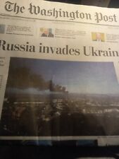 The Washington Post Friday February 25 2022.  Russia Invades Ukraine picture