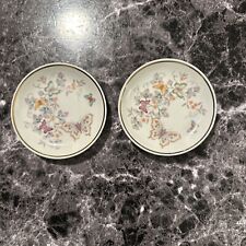 Vintage Avon Mini Plates With Butterflies And Flowers 1979 Set picture