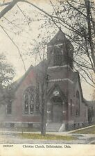 Bellefontaine Ohio~Christian Church~1908 ZIM Postcard picture