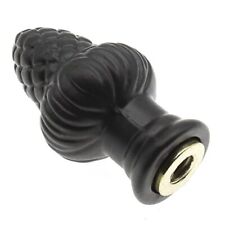 FDXGYH Brass Lamp Finial Solid Lamp Finial Cap Knob black Lamp Decoration Black picture