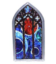 Washington Cathedral Space Window Vintage Stained Glass Red Moon Apollo 11 picture
