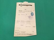 Royal Insurance Company Ltd 1955 Renewal receipt R37223 picture