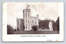 Haverhill Massachusetts Winnikenie Castle Historic UDB Cancel WOB Postcard picture