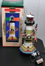 RARE Mr. Christmas Holiday Lighthouse Morris Island  Animated W/ Lights Works picture