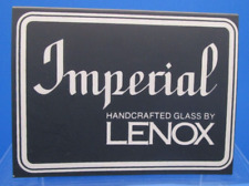 IMPERIAL By LENOX CRYSTAL Logo plastic STORE DISPLAY Retail ADVERTISING Sign picture
