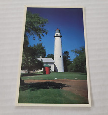Vintage Postcard Point Aux Barques Lighthouse, Lighthouse Park, Huron City picture