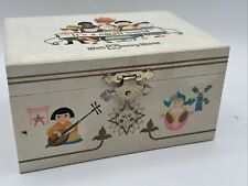 Rare Vintage It s A Small World Jewelry Music Box Disney Japan 1970's Works picture
