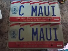 The 52nd Presidential Inaugural 1993 License Plate picture