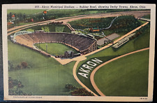 Vintage Postcard 1941 Akron Municipal Stadium, The Rubber Bowl, Akron, Ohio (OH) picture