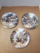 Lot of 3 Wedgwood Country Days Collector Plates Made in England 1991-1992 Ltd Ed picture