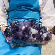 12.1KG Natural Amethyst Cluster Purple Quartz Crystal Rare Mineral Specimen picture