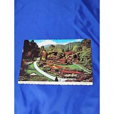 The Butchart Gardens Victoria B.C. Canada Postcard Chrome Divided picture