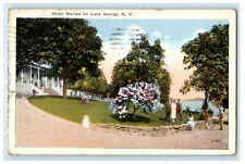 1927 Hotel Marion on Lake George New York NY Posted Vintage Postcard picture
