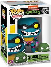 Funko Pop Teenage Mutant Ninja Turtles Slash & Pre-Mutated Slash w/ Protector picture