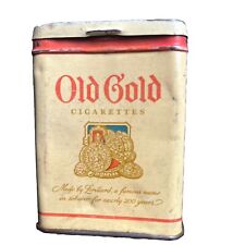 Vintage 1930s Old Gold Cigarette Tin Box picture