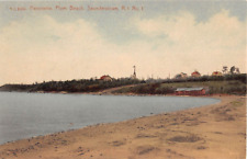 c.1910 Distant Cottages Plum Beach Saunderstown RI post card picture