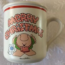 VTG 1980 ZIGGY “MERRY CHRISTMAS” Coffee Mug, White Stoneware, TOM WILSON picture