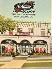 Scheinuk Flower Shop Florist New Orleans St Charles Ave 1950 Postcard picture