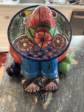 Talavera Siesta Pancho Sombrero Man Made In Mexico  12” Tall Colorful picture