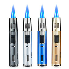 2 PCS Torch lighter Refillable Butane Adjustable Pen Lighter 2 Jet Flame picture
