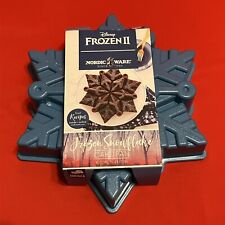 Nordic Ware Frozen II Disney snowflake pull apart cake pan cast aluminum 6 cup picture