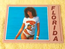 Florida Postcard Pretty Beautiful Woman 