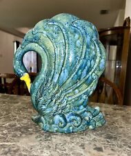 vintage ceramic swan planter 12” Tall picture