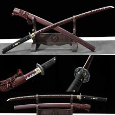 handmade 9260 spring Steel Japanese Samurai Sword katana Full Tang Sharp Blade picture