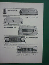 6/1962 PUB FIAT FIAT 500 FIAT 1100 1300 1500 1800B 2300 GERMAN CAR CARS AD picture