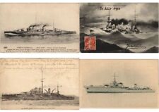 NAVY MARINE SHIPS WARSHIPS, MILITARY 58 Vintage Postcards Pre-1940 (L5207) picture