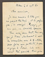 Emile Zola - French Novelist - Autograph Letter (1880) - Best for Less  picture