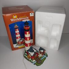 Santa's Workbench Classic Series Porcelain Lighted Creekside Lighthouse 2003 picture