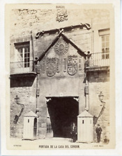 J. Laurent, Spain, Burgos, Portada de la Casa del Cordon Vintage Albumen Prin picture
